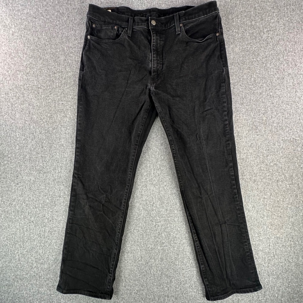 Levi's Jeans Mens 38x32 541 Athletic Taper Black Stretch Denim